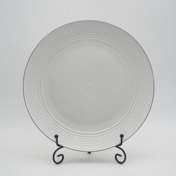 Amazon Heißverkauf geprägt Fine China Dinner Set, Luxus -Porzellan -Abendessen Set