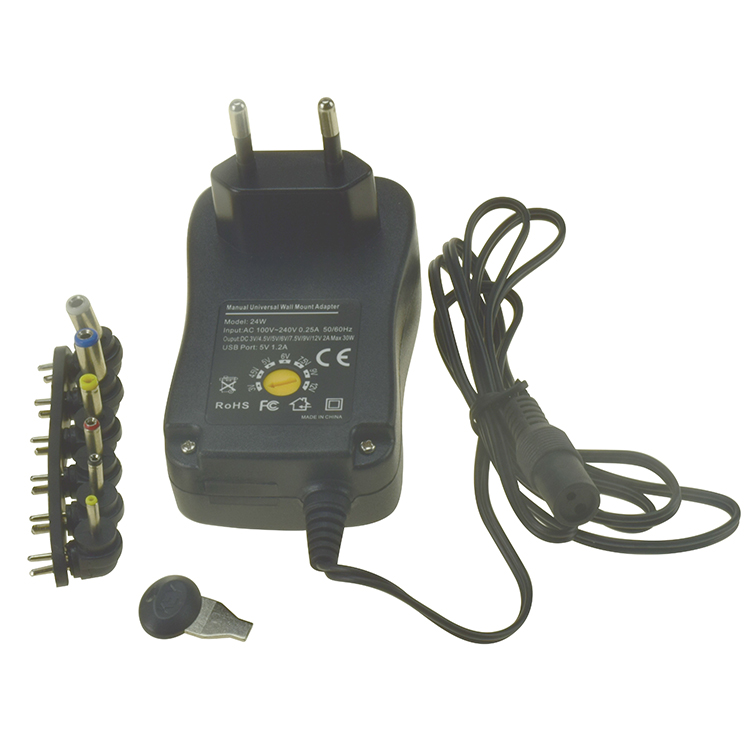 24W universal adapter 