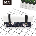 Custom lovely flower style PU leather pencil case & bag handbags multifunctional bag