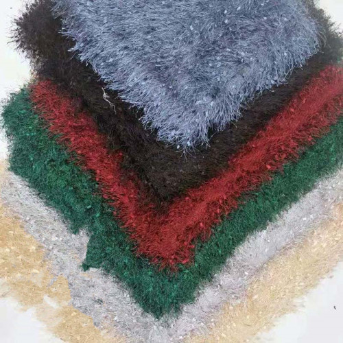 Tessuto in pelliccia sintetica a pelo lungo lavorato a maglia al 100% in poliestere