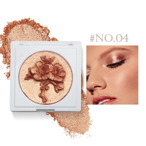 Private Label 4-Color Face Makeup: 3D Sculpted, Waterproof, Brightening Highlighter & Long-Lasting Contouring Kit