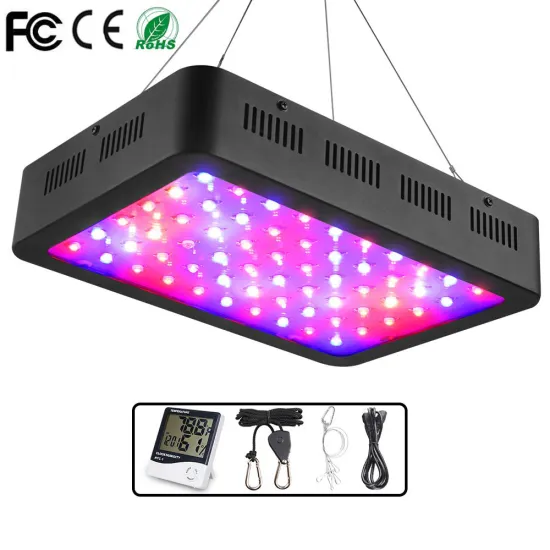 600W LED Grow Light Full Spectrum Double Switch for Indoor Plants