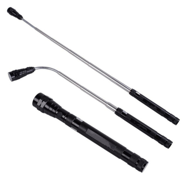 Hot Sale 3 LED Work Light Flashlight & Magnetic Pickup Tool with Extendable and Flexible Neck