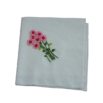 White Square Patterned Towel: A Simple and Universal Fashion Accessory