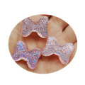 Glitter Flat Back Resin Charms Cabochon Blue Heart Cute Bowknot Star DIY Carft Home Decoration Bow Tie for Hair Pin Accessories