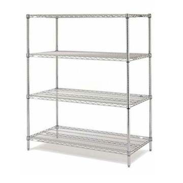 4- tires Heavy Duty Stainless Steel Wire Shelving stainless steel wire mesh shelves