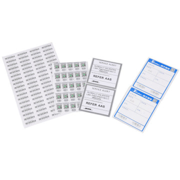 A4 sized white medical prescription barcode