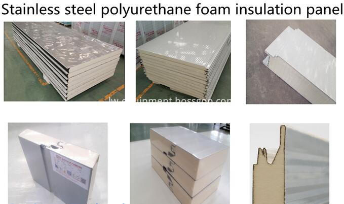 stainless steel polyurethane foam insulation panel