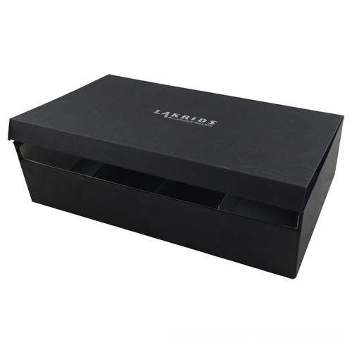 Black Cardboard Magnetic Box with Divider