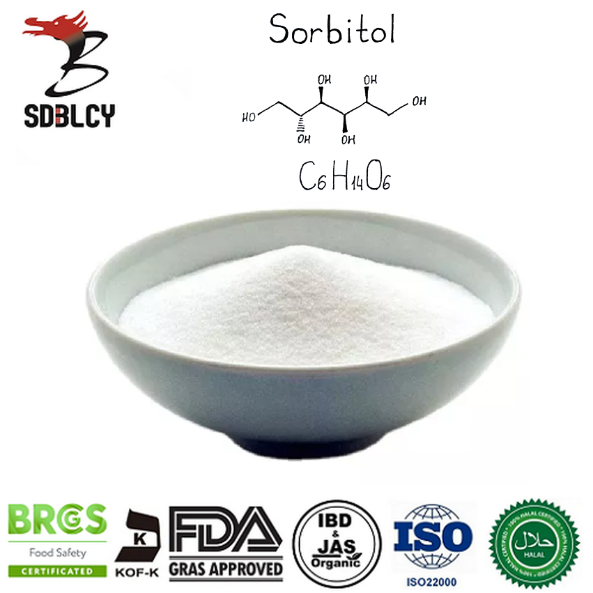 Adoçante de comida 98% de pó de sorbitol