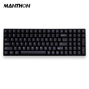 Weiß auf schwarzen PBT -Doppelaufnahme -Tastaturen für Filco Cherry Ducky IKBC Mechanische Gaming -Tastatur