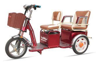 Two Passengers Motorized Electric Tricycles , Three Wheel E