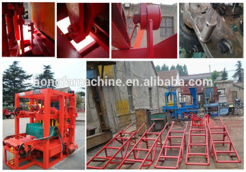 best selling QTJ4-26 small concrete block machine , semi-automatic concrete brick making machine in Africa