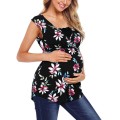 New Summer Maternity Pregnancy T Shirt Women Cartoon Tee Baby Print Staring Pregnant Clothes Funny T-shirt Plus Size S-2XL z0523