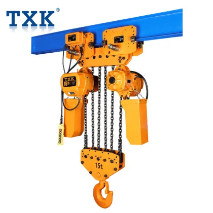 Electric Chain Hoist with Trolley - 15 Ton Hoisting Machinery