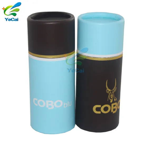 Recycled cylinder shape custom printed waterproof paper pen tubes