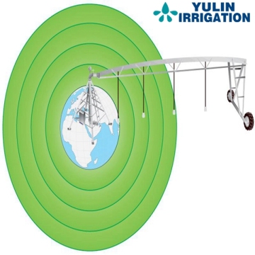 China Supply Diesel Galvanized Steel Farm Line Move Irrigation Sprinkler System with End Spray Sprinkler