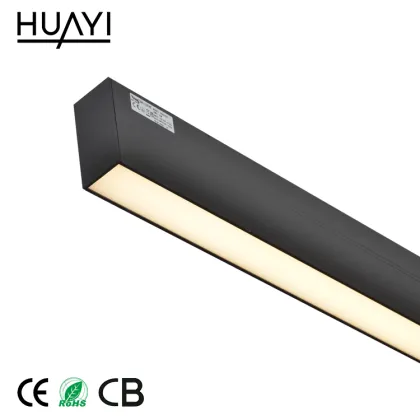 HUAYI High Quality Modern Office LED Linear Light Aluminum Pendant Lighting