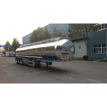 Mirror Aluminum Alloy Fuel Tanker Truck Semi-Trailer