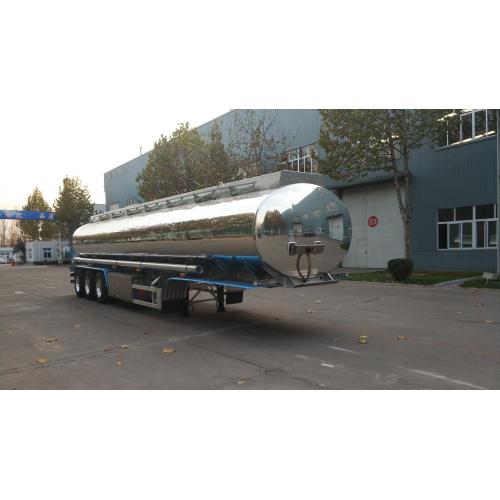 Mirror Aluminum Alloy Fuel Tanker Truck Semi-Trailer