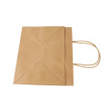 Customized Color Resealable FlatKraft Paper HandleGiftBag