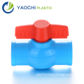 Thailand Standard PVC Water Ball Valve in 1/2 to 4 Inches: Blue and Red Options