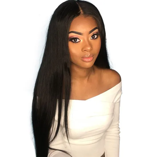 Cheap Wholesale 180% Density Unprocessed Original Real Human Long Hair Lace Front Cuticle Aligned Wig Human Hair Wigs