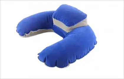 Foldable Inflatable Neck Pillow for On-the-Go Comfort