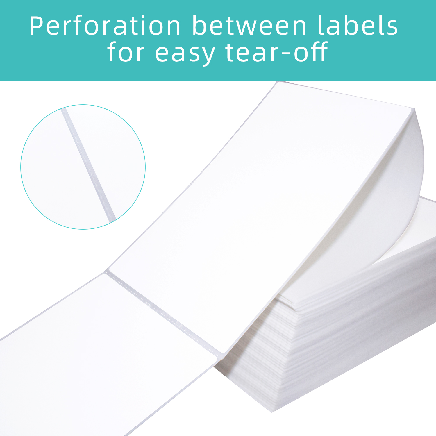 white 4x6 self adhesive direct thermal barcode label 100x150 fan fold shipping sticker paper roll