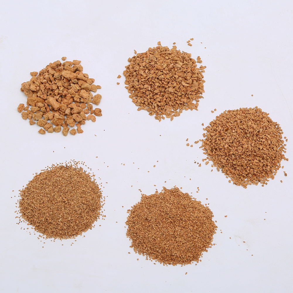 Πρώτες ύλες Cork Cork Cork Granules για παιδική χαρά