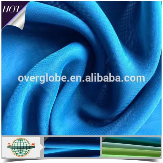 China Suoolier 100% Polyester 1400T P/D Dyed Chiffon Georgette Fabric