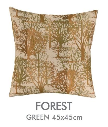 45x45 Cm Forest Jacquard Pillow Cover 100% Polyester For Chair Sofa