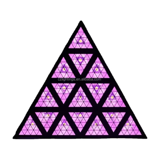 2021 New Designs Stitchable Triangle LED Background Effect Fan Motion DJ Lights for Bar
