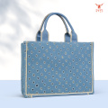Bolso Tote Étnico Hecho a Mano Lona con Diseño Patchwork