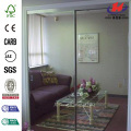 JHK-G01 Restaurant Wrought Iron Glass Inserts Blinds Door