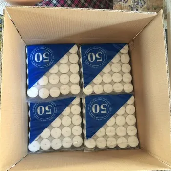 Pure wax10g white unscented tea light candle