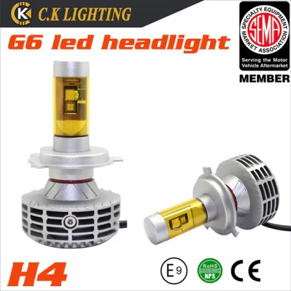 5 colors all in one G6 h7 led headlights canbus with cree or Lumileds chip