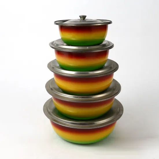 Wholesale Stainless Steel Bowl Kitchen Washing Basin with Lid Cover