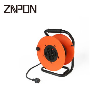 4 Way French Industrial Cable Reel 50m 16A 250V
