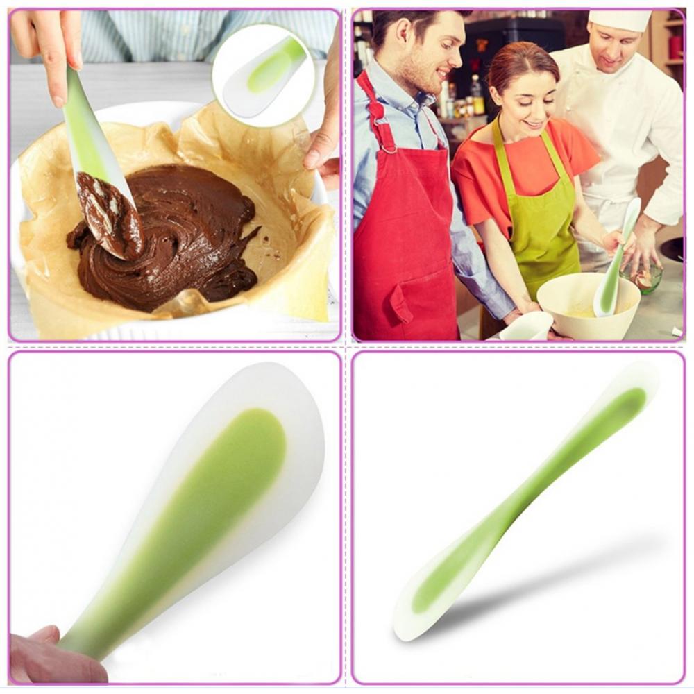 Double Sided Silicone Spoon Butter Cream Scraper