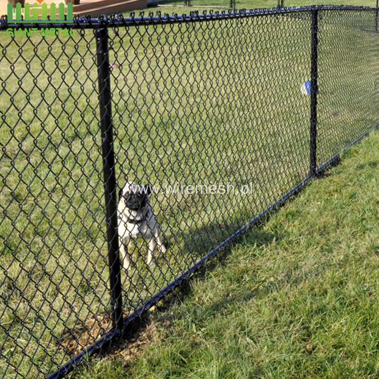 Hot Sale Black Coated Chain Link Fence