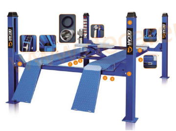 Four post alignment lift