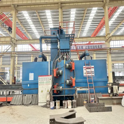 Preprocessing hot rolled Steel plate shot blasting