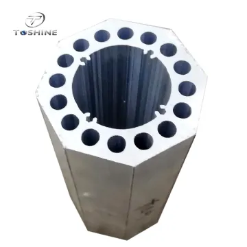 High Power LED Octagonal Aluminum Heatsink Extrusions with Various Surface Treatments