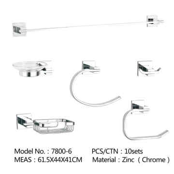 Zinc chrome Bathroom Accessories Sanitary Hardware Set