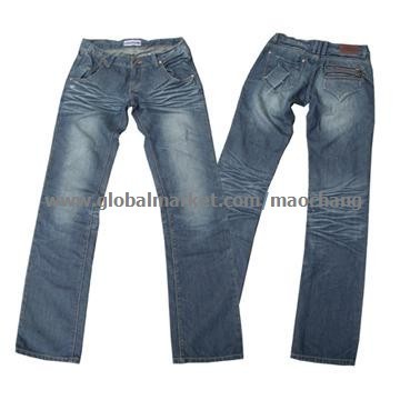 Wholesale Straight  Handbrush Womens Jeans