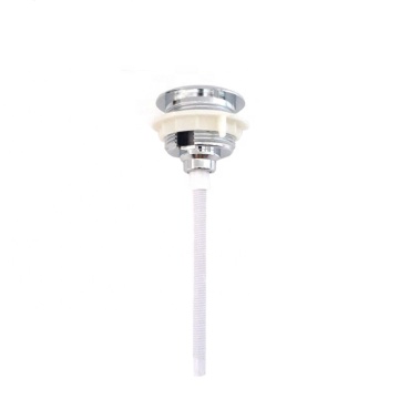 Bouton de toilettes à lutte contre le chrome brillant Silver Single 48 mm 48 mm