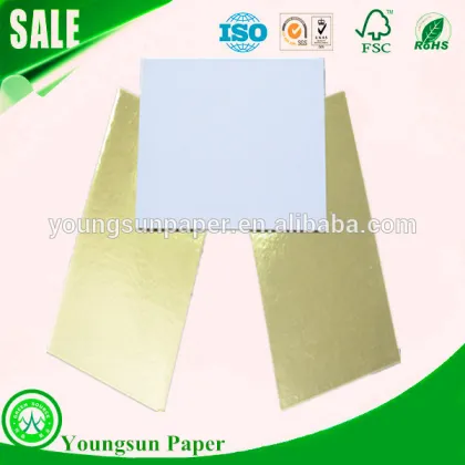 Golden cake boards and cake cardboard sheets