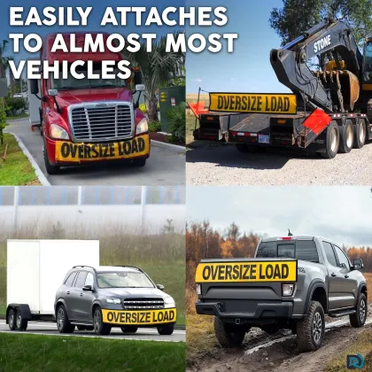 Oversize Load Banner with Brass Banner Grommets