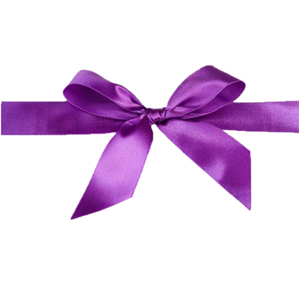 artesanía púrpura todo tamaño / estilo arco de cinta de raso
